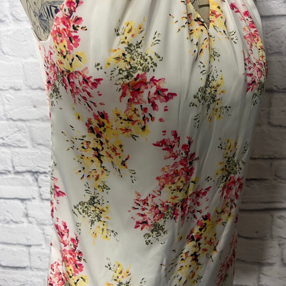 White House Black Market Floral Tank Blouse - Picture 3 of 8